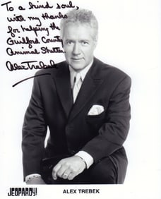 Alex Trebek signed photo