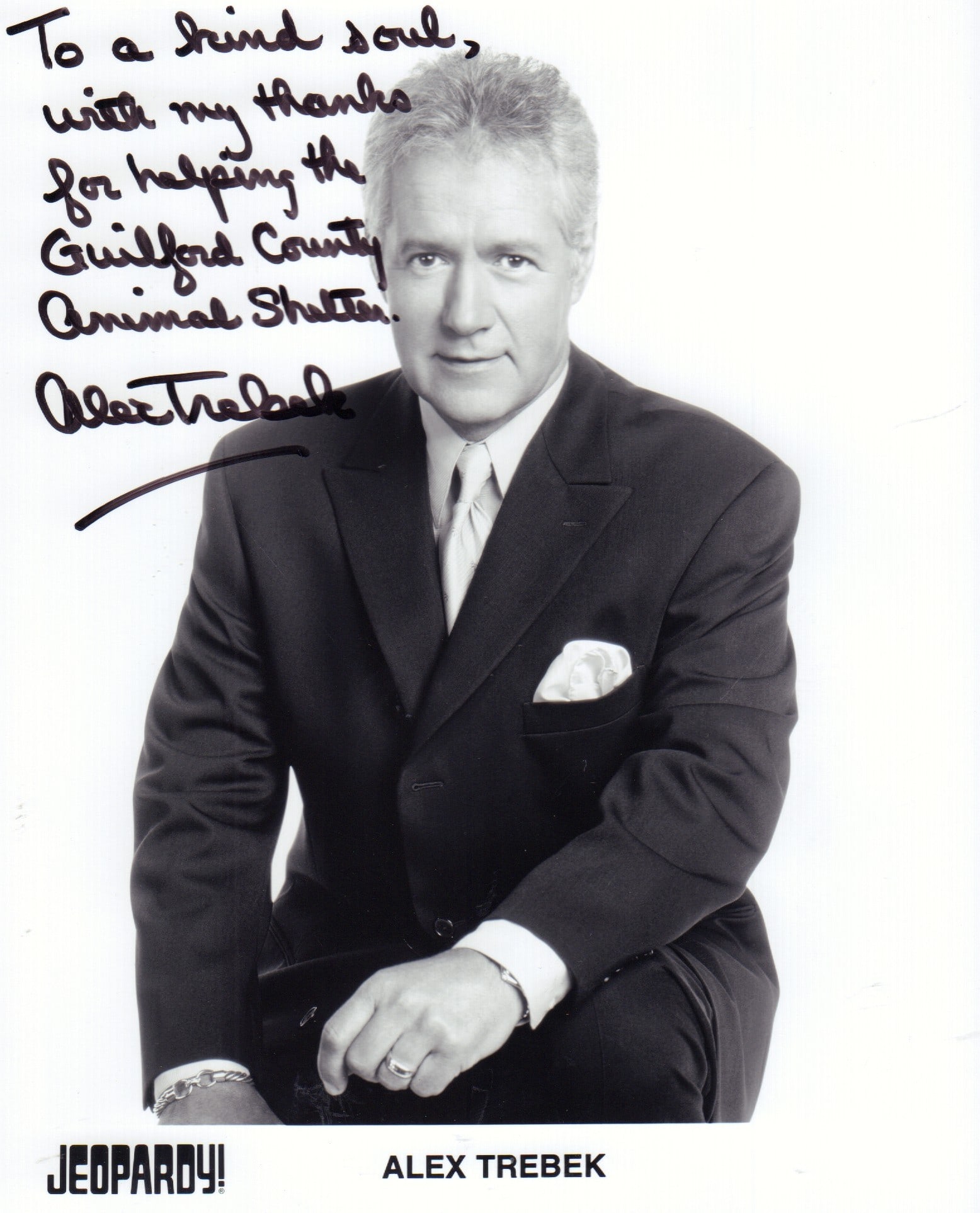 Alex Trebek signed photo (1 of 1)