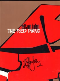 Elton John Red Piano Tour concert program signed