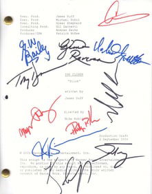 The Closer cast signed script