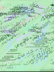 Days of Our Lives cast signed script