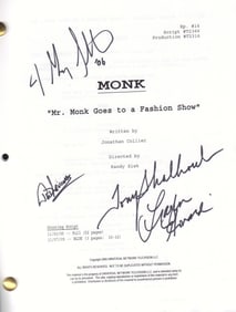 MONK cast signed script