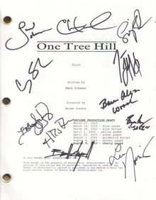 One Tree Hill cast signed script