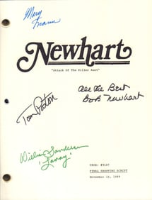 Newhart cast signed script