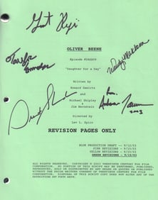 Oliver Beene signed cast script