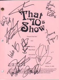 That Seventies Show cast signed script