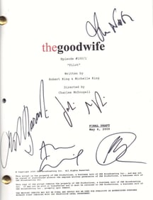 The Good Wife cast signed script