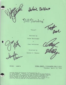 Still Standing cast signed script