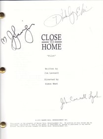 Close to Home cast signed script