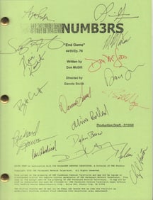 Numb3rs cast siigned script