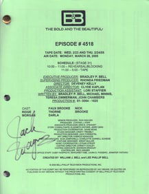 Bold and the Beautiful Jack Wagner personal script