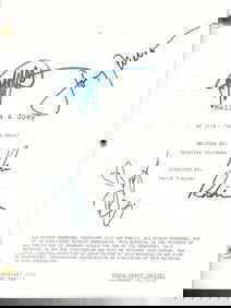 Melissa and Joey cast signed script
