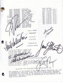 Law and Order cast signed script