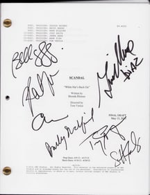 Scandal cast signed script