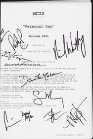 NCIS script cast signed