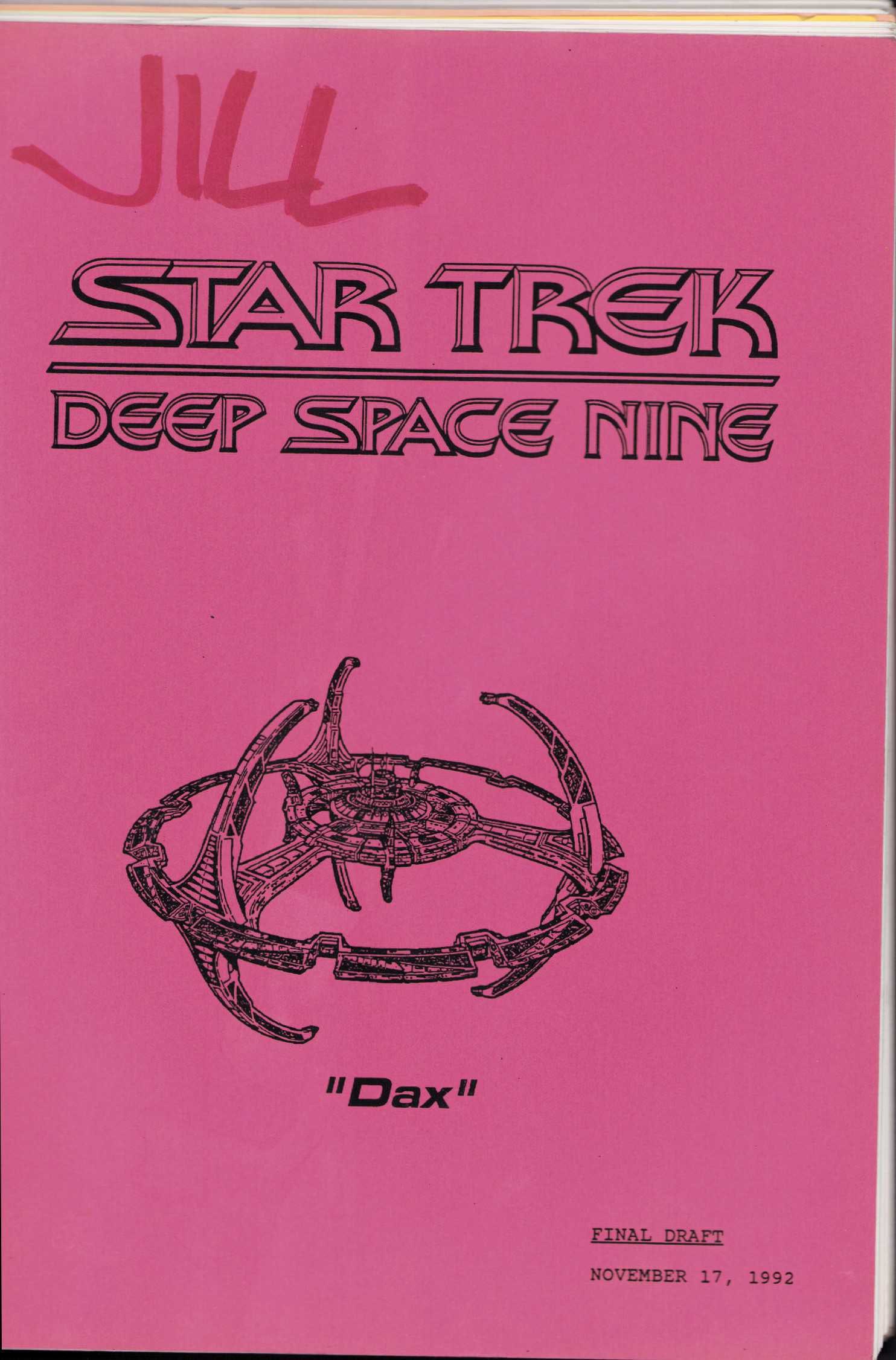 Star Trek Deep Space Nine script (1 of 1)
