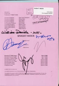 Knight Rider script with rare signatures