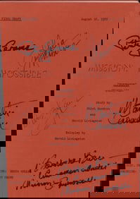 Mission Impossible cast signed script