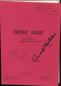 Fantasy Island cast signed script