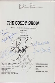 The Cosby Show cast signed script