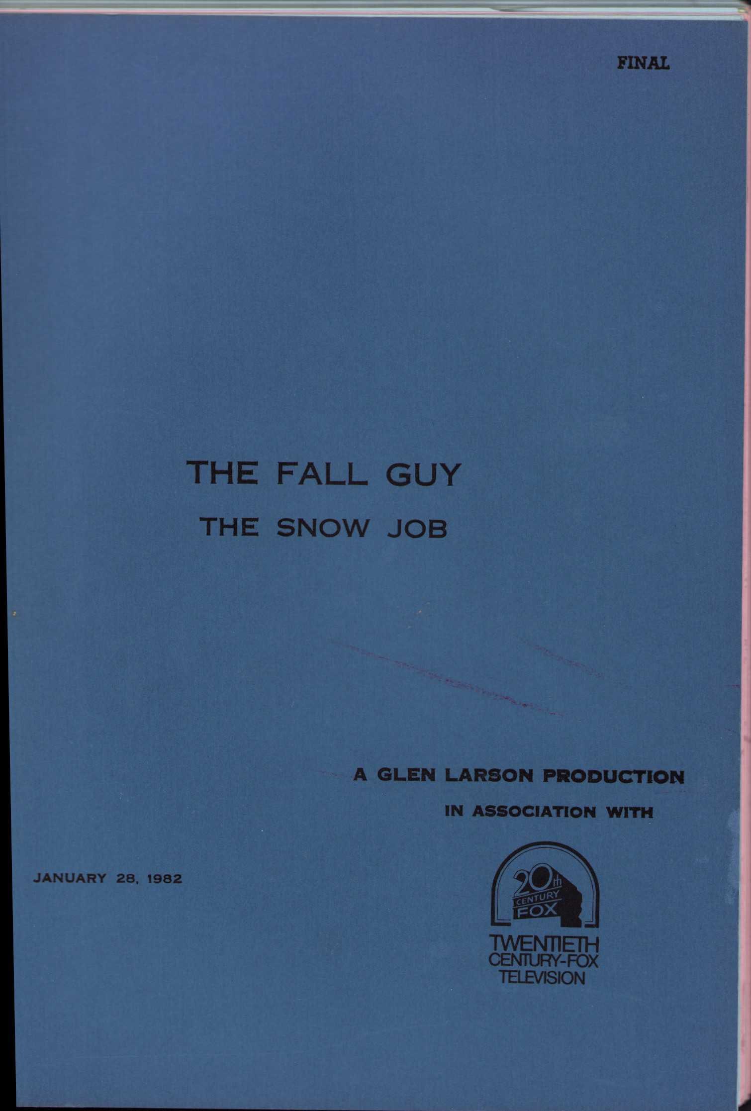 The Fall Guy original script (1 of 1)