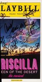 Priscilla Queen of the Desert Broadway Playbill cast signed