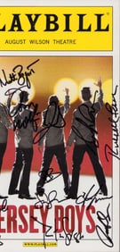 Jersey Boys Broadway cast signed Playbill