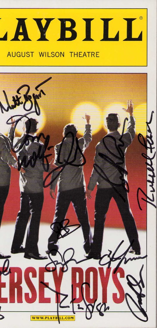 Jersey Boys Broadway cast signed Playbill (1 of 1)