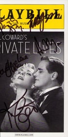 Private Lies Broadway Playbill signed by cast