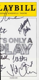 It's Only a Play cast signed Broadway playbill