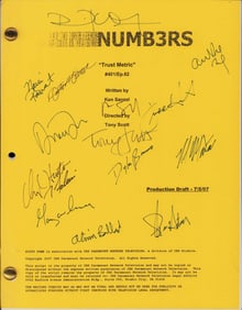 Numb3rs cast siigned script