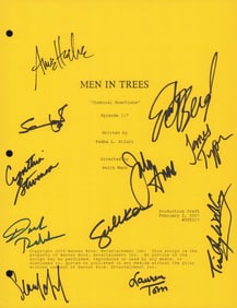 Men in Trees cast signed script