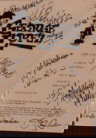 George Lopez Show cast signed script