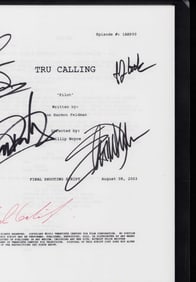Tru Calling cast signed script