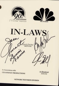 The In Laws cast signed script