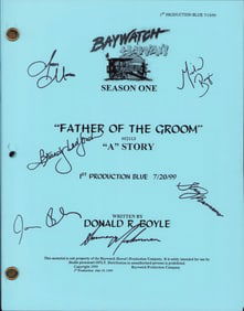 Baywatch Hawaii cast signed script