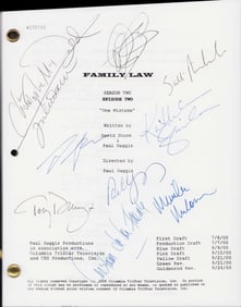 Family Law cast signed script