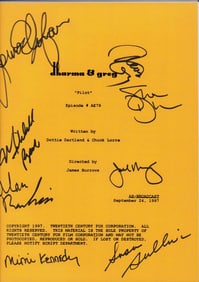Dharma and Greg cast signed script