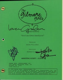 Gilmore Girls cast signed script