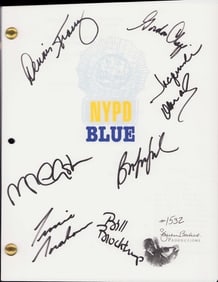 NYPD Blue cast signed script