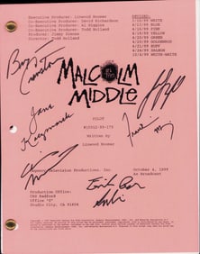 Malcolm in the Middle cast signed script