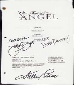 Touched by an Angel cast signed script