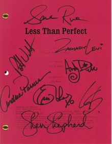 Less than Perfect cast signed script