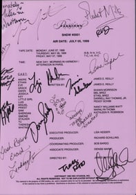 Passions cast signed script