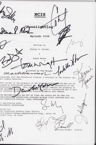 NCIS cast signed script