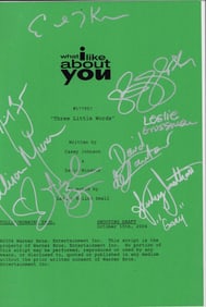 What I Like About You cast signed script