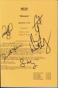 NCIS cast signed script