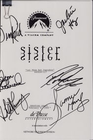 Sister Sister cast signed script