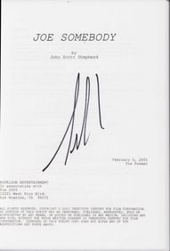 Joe Somebody script signed