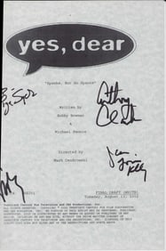 Yes Dear cast signed script